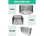 i.Pet 36" 8 Panel Dog Playpen Pet Fence Exercise Cage Enclosure Play Pen