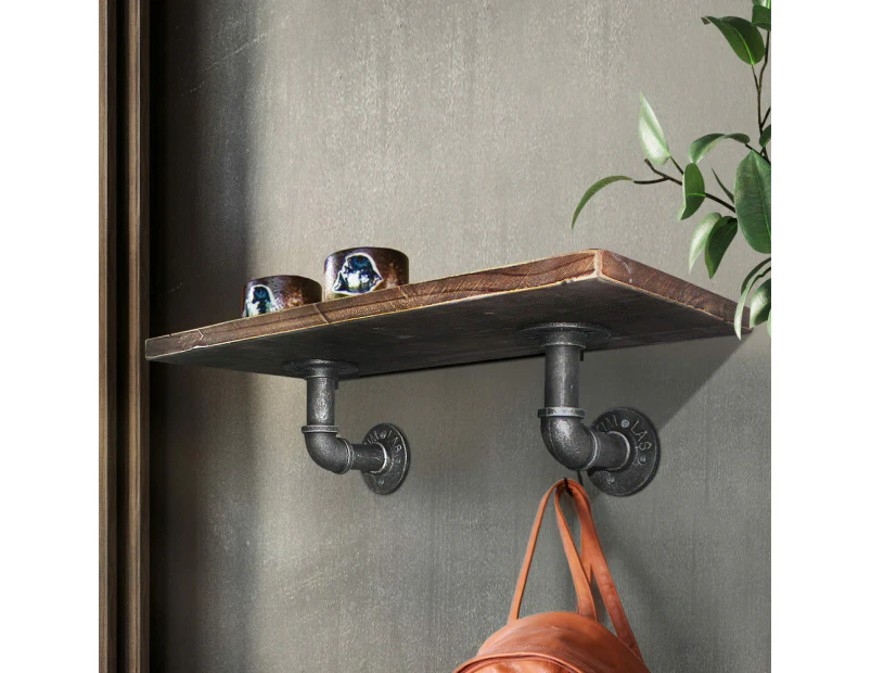 Artiss 8x Floating Pipe Shelf DIY Metal Wall Brackets