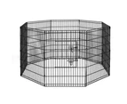 i.Pet 2x36" 8 Panel Dog Playpen Pet Fence Exercise Cage Enclosure Play Pen