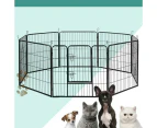 i.Pet 32" 8 Panel Dog Playpen Pet Exercise Cage Enclosure Fence Play Pen