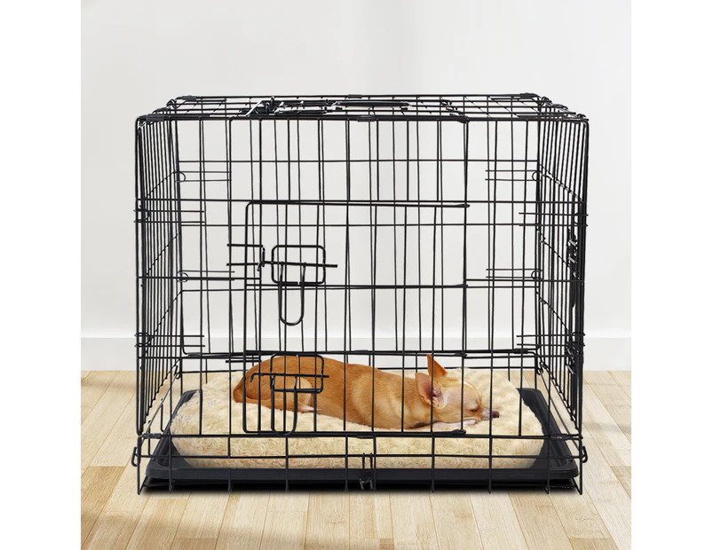 i.Pet 24" Dog Cage Crate Kennel 3 Doors