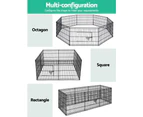 i.Pet 24" 8 Panel Dog Playpen Pet Fence Exercise Cage Enclosure Play Pen