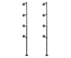 Artiss Floating DIY Pipe Shelf Metal Brackets Set of 2