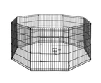 i.Pet 30" 8 Panel Dog Playpen Pet Fence Exercise Cage Enclosure Play Pen