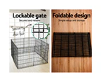 i.Pet 30" 8 Panel Dog Playpen Pet Fence Exercise Cage Enclosure Play Pen