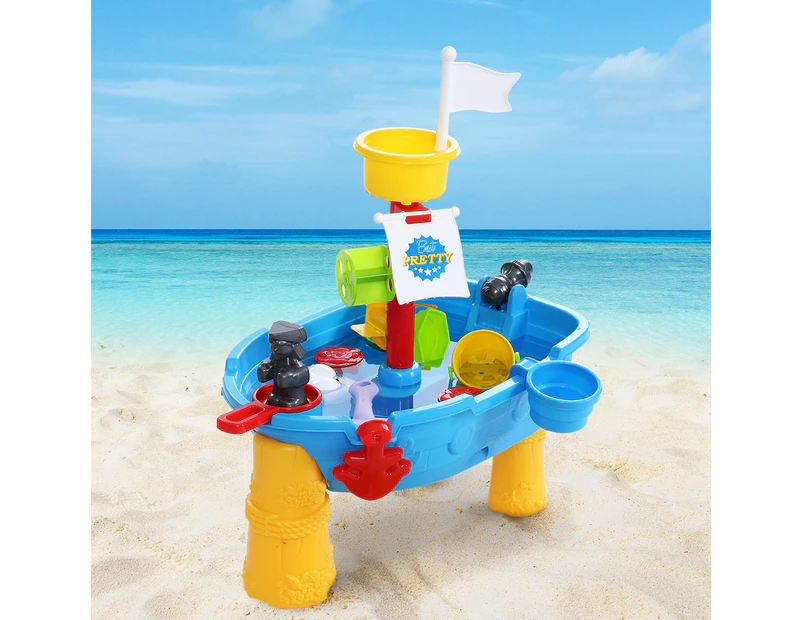 Keezi Kids Sandpit Pretend Play Set Outdoor Toys Water Table Activity Play Set