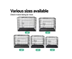 i.Pet 48" Dog Cage Crate Large Kennel 3 Doors