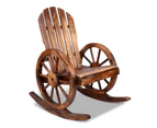 Gardeon Rocking Chairs Wooden Wagon Chair Outdoor Furniture Lounge Patio Garden