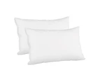 Giselle Bedding Goose Feather Down Pillow Luxury Twin Pack