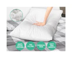 Giselle Bedding Goose Feather Down Pillow Luxury Twin Pack