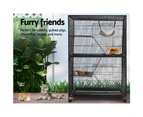 i.Pet Rabbit Cage 142cm Hutch 4 Level Bird Guinea Pig Ferret