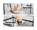 i.Pet Rabbit Cage 142cm Hutch 4 Level Bird Guinea Pig Ferret