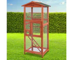 i.Pet Bird Cage 72cm x 60cm x 168cm Pet Cages Large Aviary Parrot Carrier Travel Canary Wooden XL