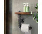 Artiss Floating DIY Pipe Shelf Toilet Paper Holder