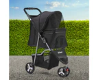 i.Pet Pet Stroller Dog Pram Cat Carrier Large Travel Pushchair Foldable 3 Wheels