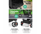 i.Pet Pet Stroller Dog Pram Cat Carrier Large Travel Pushchair Foldable 3 Wheels