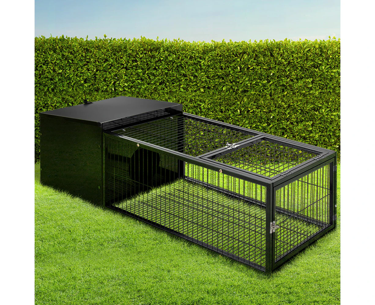 i.Pet Rabbit Cage 122x52cm Hutch Enclosure Carrier Metal