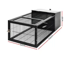 i.Pet Rabbit Cage 122x52cm Hutch Enclosure Carrier Metal
