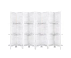 Artiss 8 Panel Room Divider Screen 326x170cm Shelf White