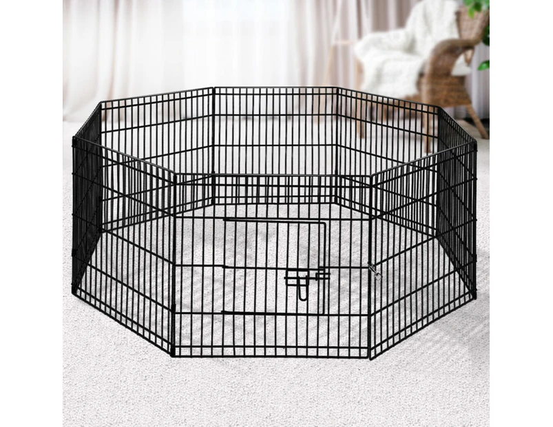 i.Pet 2x24" 8 Panel Dog Playpen Pet Fence Exercise Cage Enclosure Play Pen