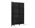 Artiss 3 Panel Room Divider Screen 123x170cm Woven Black