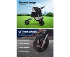 i.Pet Pet Stroller Dog Pram Large Cat Carrier Travel 3 Wheels Foldable Pushchair