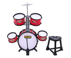 Keezi Kids Drum Kit Set Pretend Play Junior Drums Musical Toys Childrens 7pcs