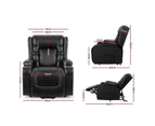 Electric Massage Chairs Artiss Electric Recliner Chair Lift Heated Massage Chairs Lounge Sofa Leather