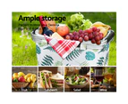 Alfresco Picnic Basket Folding Bag Hamper Insulated Food Storage