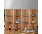 Artiss 8 Panel Room Divider Screen 326x170cm Shelf Oak