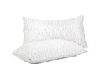 Giselle Bedding Memory Foam Pillow King Size Twin Pack