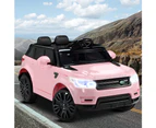 Rigo Kids Electric Ride On Car SUV Range Rover-inspired Cars Remote 12V Pink