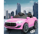 Rigo Kids Electric Ride On Car Toys Cars Headlight Music Remote Control 12V Pink