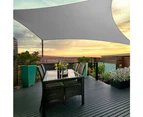 InstaHut Shade Sail 4x5m Rectangle 280GSM 98% Grey Shade Cloth