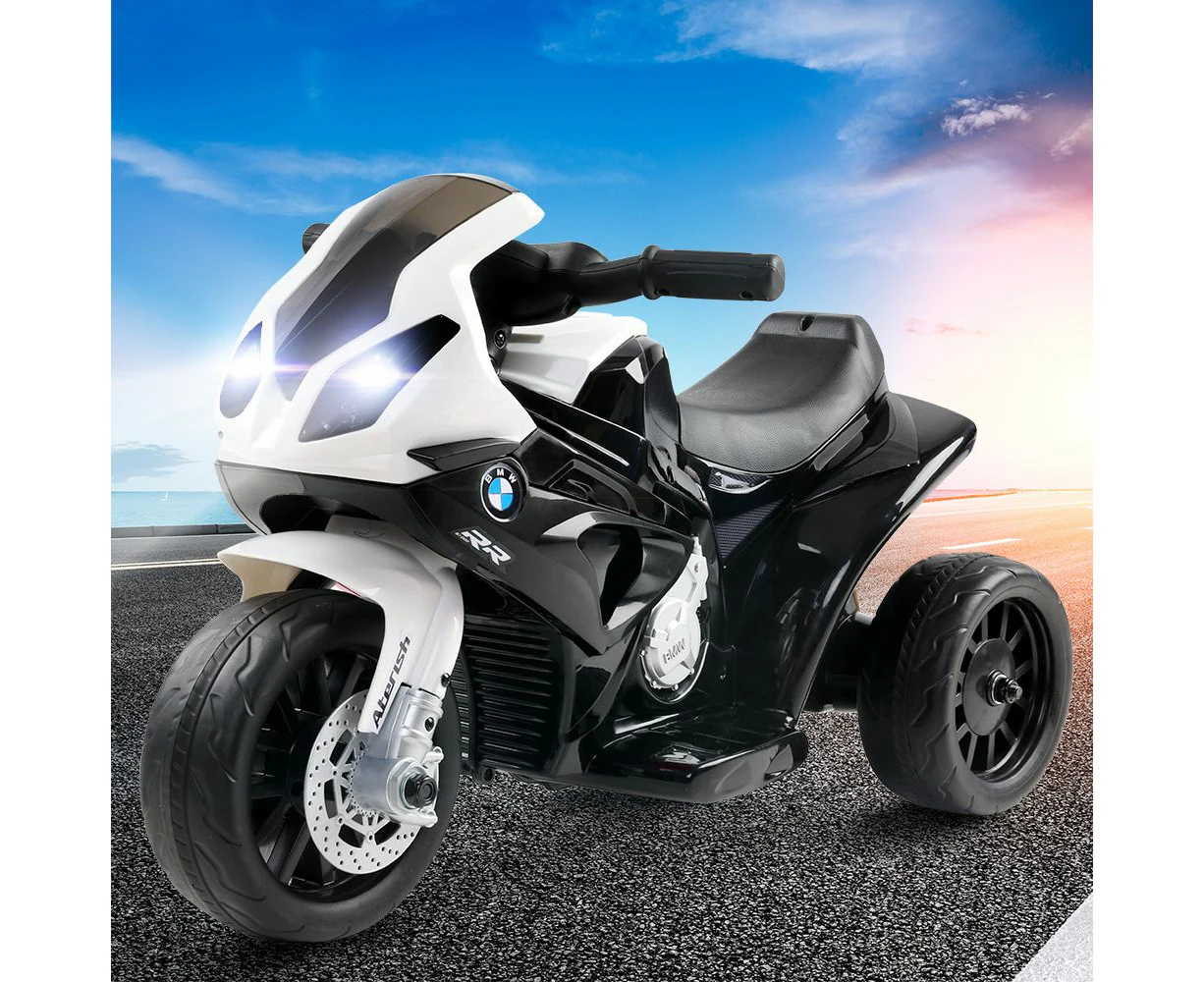 Kids Electric Ride On Car Police Motorcycle Motorbike BMW Licensed S1000RR Black