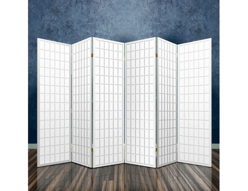 Artiss 6 Panel Room Divider Screen 261x179cm White