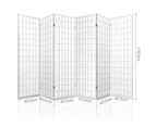 Artiss 6 Panel Room Divider Screen 261x179cm White