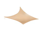 Instahut Waterproof Shade Sail 2x4m Rectangle Sand 95% Shade Cloth