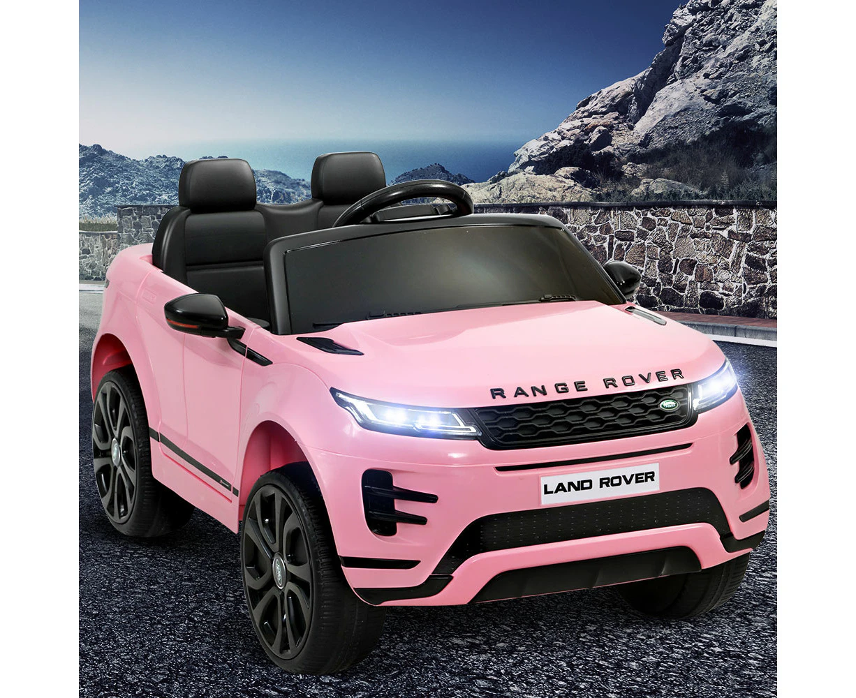 Kids Electric Ride On Car Land Rover Licensed Toy Cars Remote 12V Battery Pink