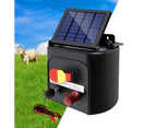 Giantz Fence Energiser 3KM Solar Powered 0.1J Electric Fencing Charger
