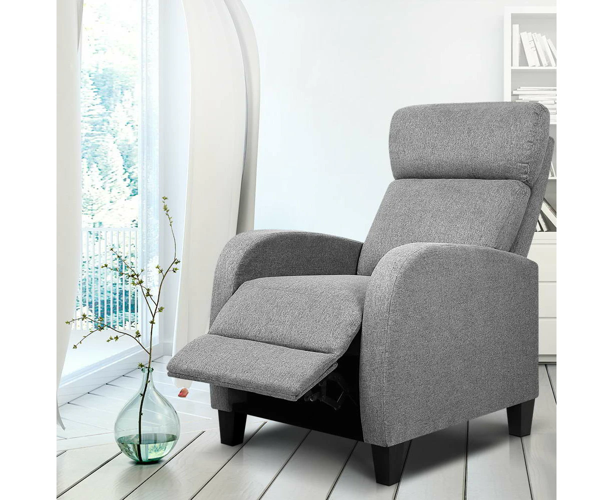 Artiss Recliner Chair Sofa Armchair Fabric