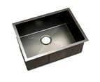 Cefito Kitchen Sink 60X45CM Stainless Steel Basin Single Bowl Laundry Black