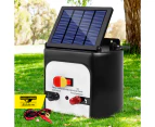 Giantz Fence Energiser 8KM Solar Powered 0.3J Electric Fencing Charger