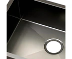 Cefito Kitchen Sink 60X45CM Stainless Steel Basin Single Bowl Laundry Black