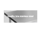 Cefito 1524x610mm Stainless Steel Kitchen Bench 304