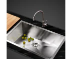 Cefito Kitchen Sink 45X30CM Stainless Steel Basin Single Bowl Laundry Silver