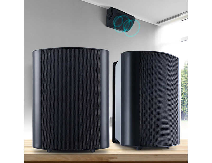 Ginatz 2-Way In Wall Speakers Home Indoor Outdoor Audio Tweeter and Woofer