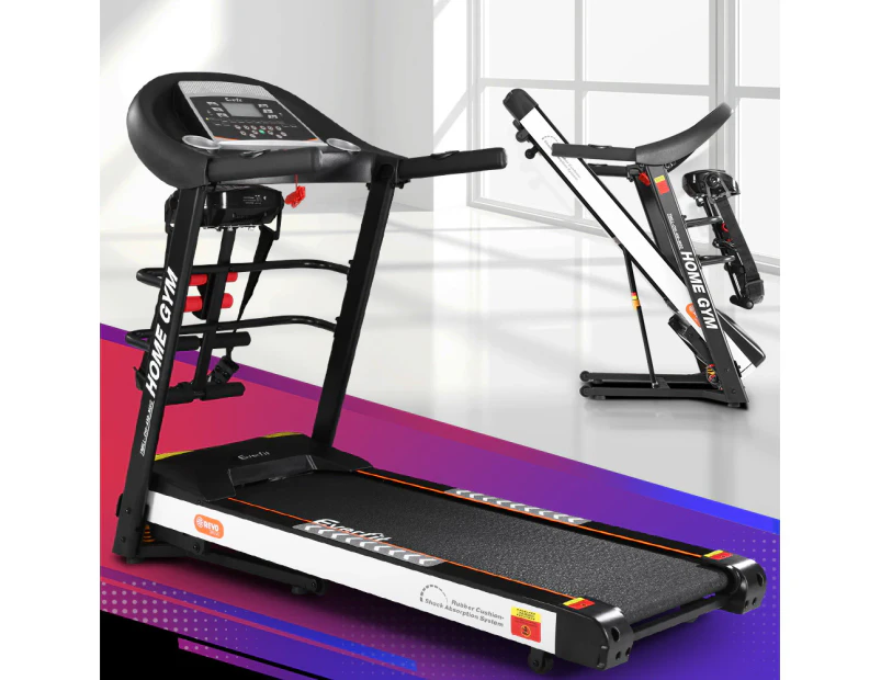 Everfit Treadmill Electric Home Gym Fitness Excercise Machine w/ Massager 450mm