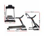 Everfit Treadmill Electric Auto Incline Spring Home Gym Fitness Excercise 480mm