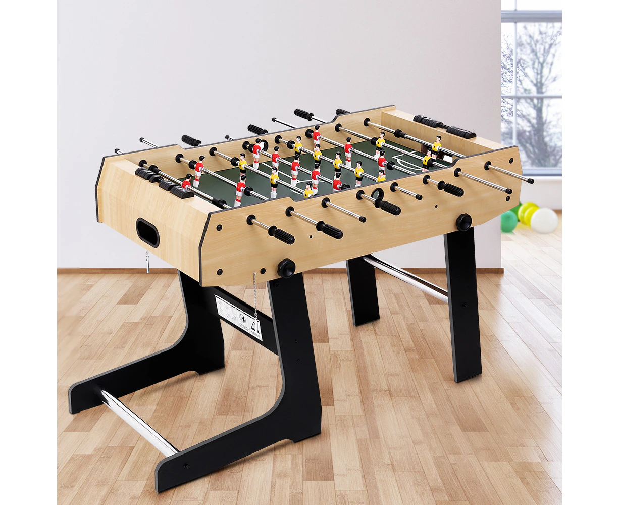 4FT Soccer Table Foosball Football Game Home Family Party Gift Playroom Foldable